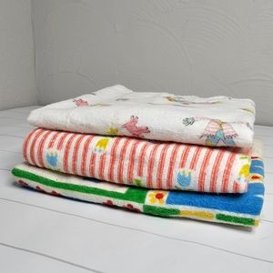 Vintage cotton Babycare receiving blankets
